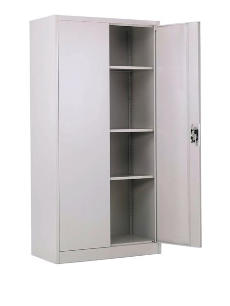 steel cabinet open|steel cabinet 2 doors.